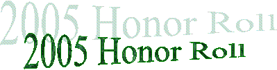 2005 Honor Roll